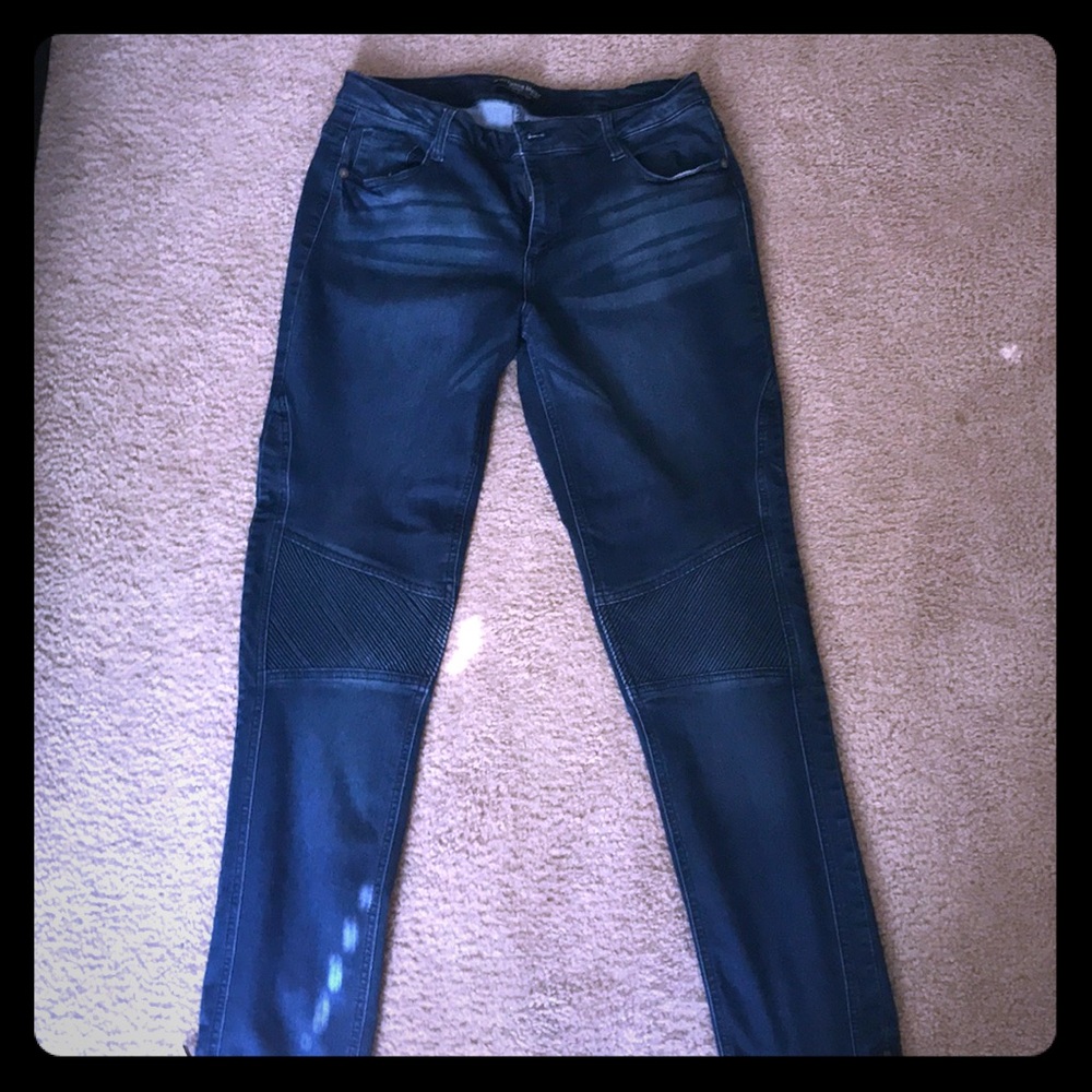 Dark blue jeans